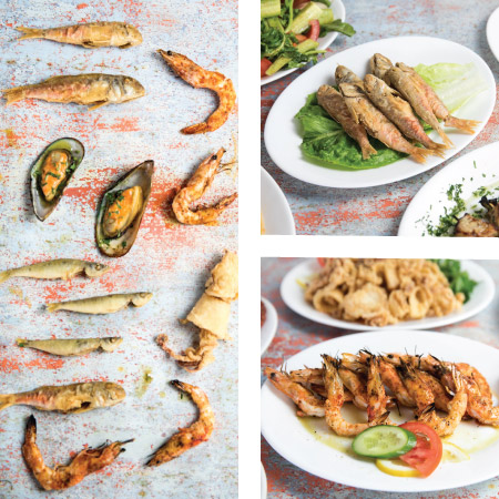 Εσωτερικός χώρος της ψαροταβέρνας